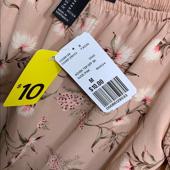 Off the shoulder nude/pink blouse - Picture 3 of 3